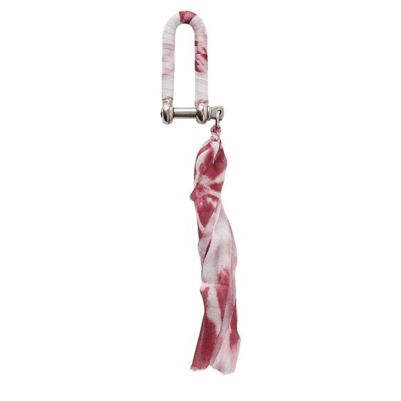 Free People Wrapped Carabiner Bag Charm Red - Picture 1 of 3